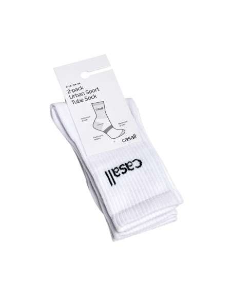 Skarpety sportowe casall urban tube sock 2-pack kolor biały