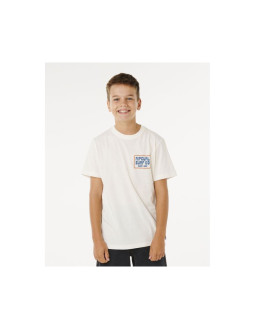 Koszulka chłopięca rip curl pacific rinse sunrise tee-boy biała
