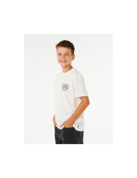 Koszulka chłopięca rip curl pacific rinse sunrise tee-boy biała