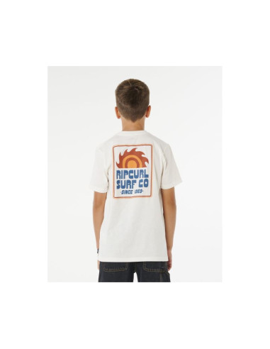 Koszulka chłopięca rip curl pacific rinse sunrise tee-boy biała