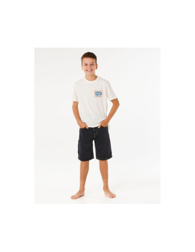 Koszulka chłopięca rip curl pacific rinse sunrise tee-boy biała