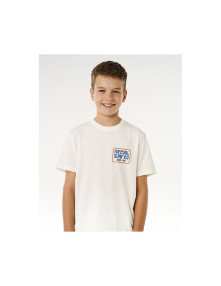 Koszulka chłopięca rip curl pacific rinse sunrise tee-boy biała