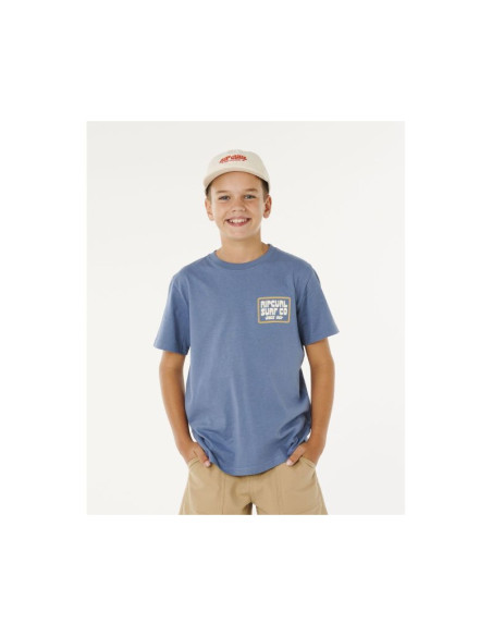 Koszulka chłopięca rip curl pacific rinse sunrise tee-boy niebieska