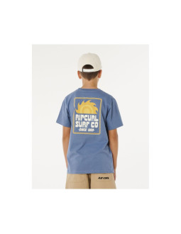 Koszulka chłopięca rip curl pacific rinse sunrise tee-boy niebieska 2