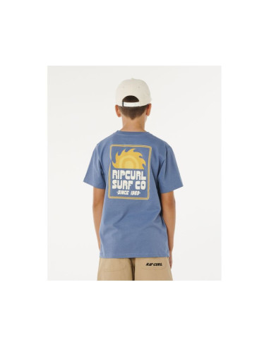 Koszulka chłopięca rip curl pacific rinse sunrise tee-boy niebieska