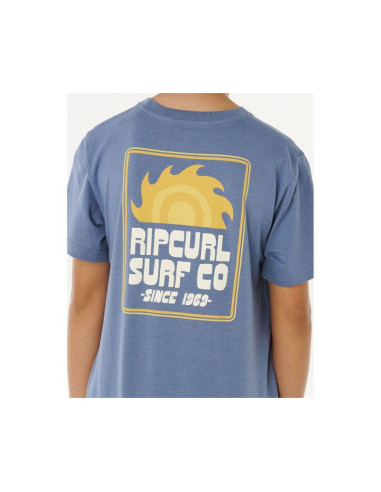 Koszulka chłopięca rip curl pacific rinse sunrise tee-boy niebieska