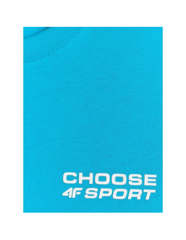 T-shirt regular z nadrukiem chłopięcy 4f 4fjrss26ttshm3832-33s