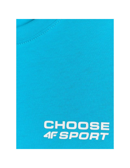 T-shirt regular z nadrukiem chłopięcy 4f 4fjrss26ttshm3832-33s