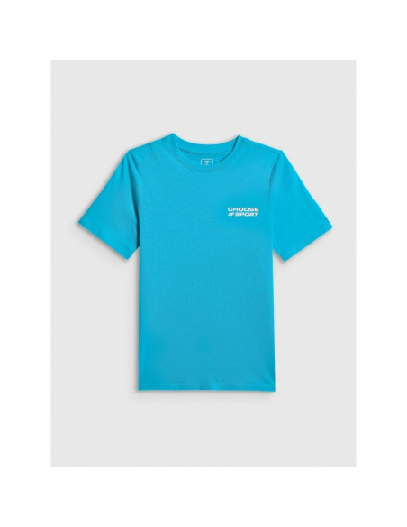 T-shirt regular z nadrukiem chłopięcy 4f 4fjrss26ttshm3832-33s