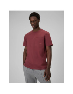 T-shirt regular gładki męski 4f 4frss26ttshm3637-60s
