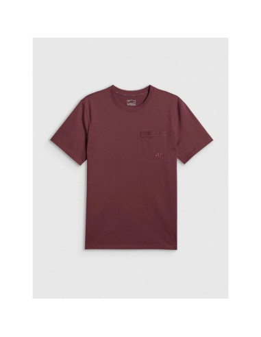 T-shirt regular gładki męski 4f 4frss26ttshm3637-60s