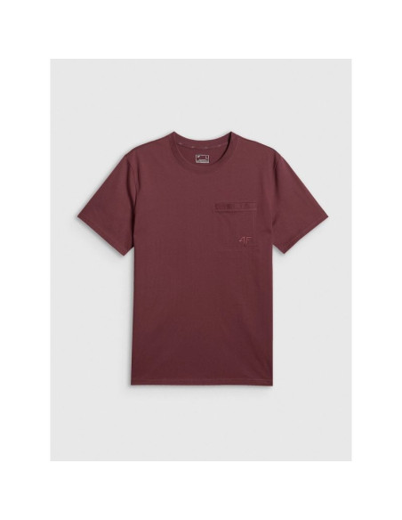 T-shirt regular gładki męski 4f 4frss26ttshm3637-60s