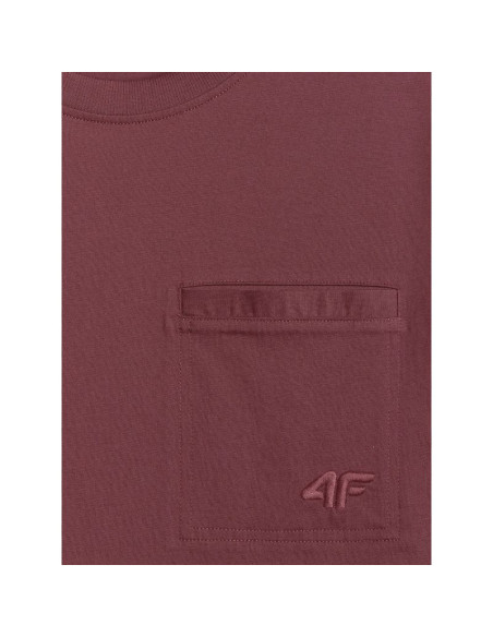 T-shirt regular gładki męski 4f 4frss26ttshm3637-60s