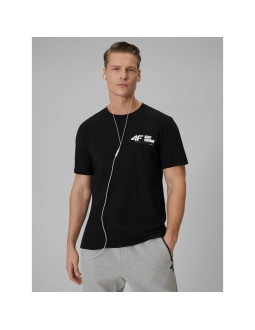 T-shirt regular gładki męski 4f 4frss26ttshm3992-20s