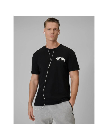 T-shirt regular gładki męski 4f 4frss26ttshm3992-20s