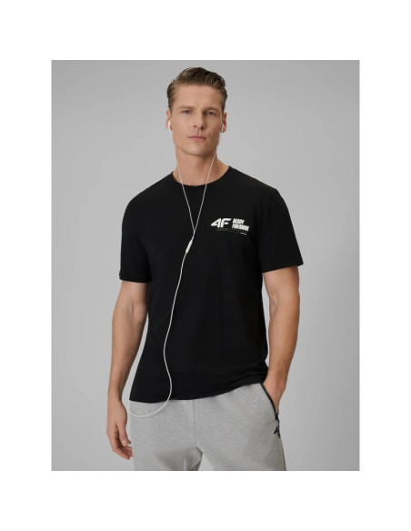 T-shirt regular gładki męski 4f 4frss26ttshm3992-20s