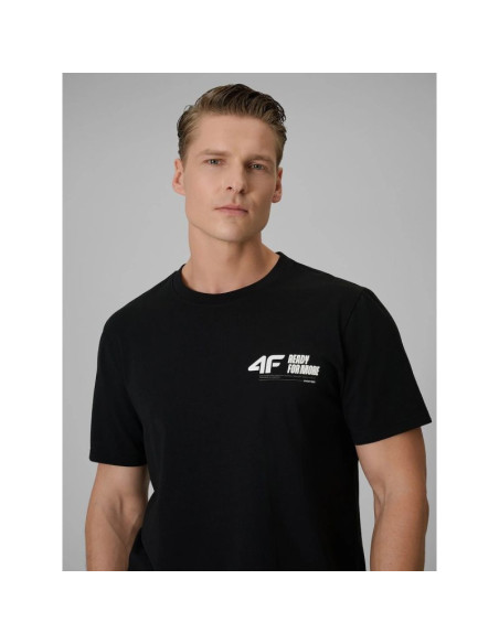 T-shirt regular gładki męski 4f 4frss26ttshm3992-20s