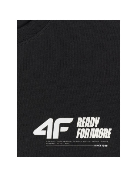 T-shirt regular gładki męski 4f 4frss26ttshm3992-20s