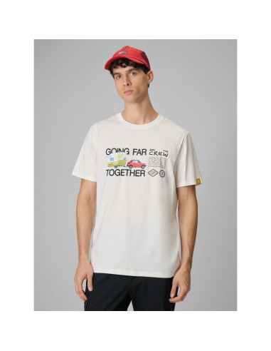 T-shirt regular z nadrukiem męski 4f 4frss26ttshm3810-11s