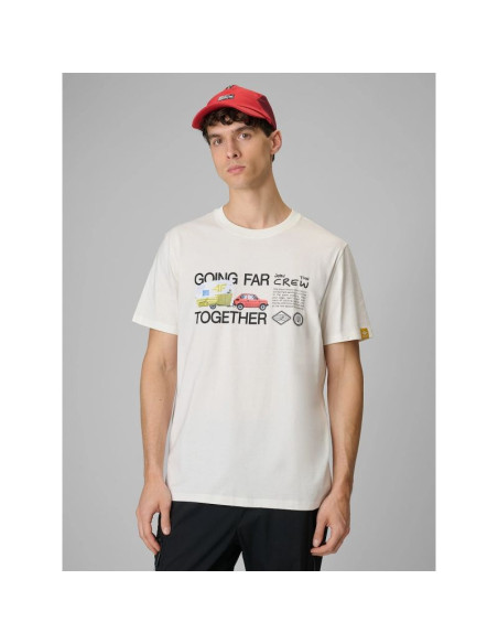 T-shirt regular z nadrukiem męski 4f 4frss26ttshm3810-11s