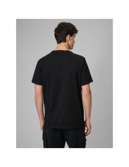 T-shirt regular z nadrukiem męski 4f 4frss26ttshm3810-20s