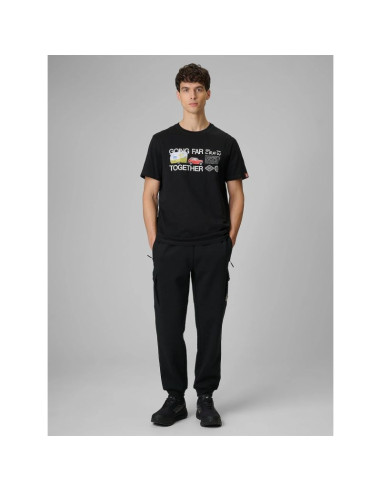 T-shirt regular z nadrukiem męski 4f 4frss26ttshm3810-20s