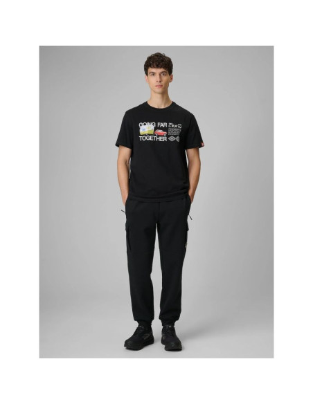 T-shirt regular z nadrukiem męski 4f 4frss26ttshm3810-20s