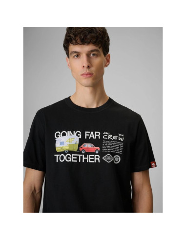 T-shirt regular z nadrukiem męski 4f 4frss26ttshm3810-20s