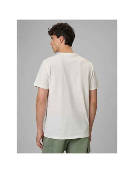 T-shirt regular z nadrukiem męski 4f 4frss26ttshm3811-11s