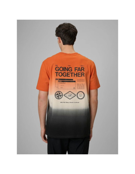 T-shirt relaxed z nadrukiem męski 4f 4frss26ttshm3815-70a