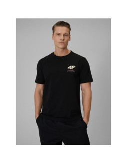 T-shirt regular gładki męski 4f 4frss26ttshm3990-20s