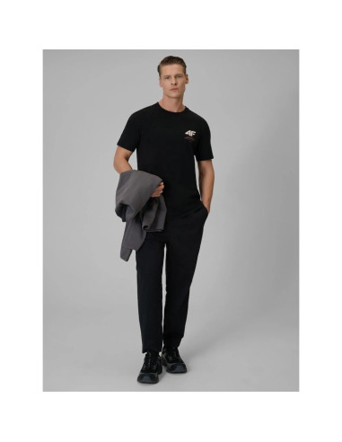 T-shirt regular gładki męski 4f 4frss26ttshm3990-20s