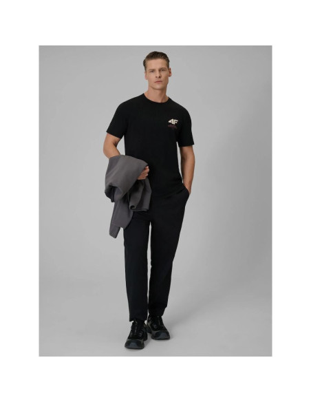 T-shirt regular gładki męski 4f 4frss26ttshm3990-20s