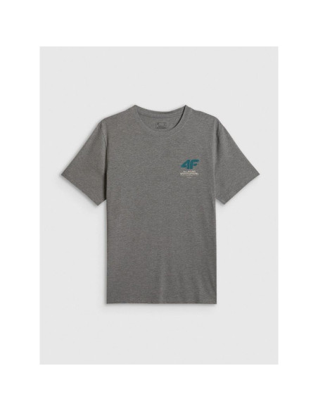 T-shirt regular gładki męski 4f 4frss26ttshm3990-24m