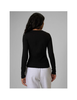 Longsleeve slim gładki damski 4f 4frss26tlonf658-20s 2
