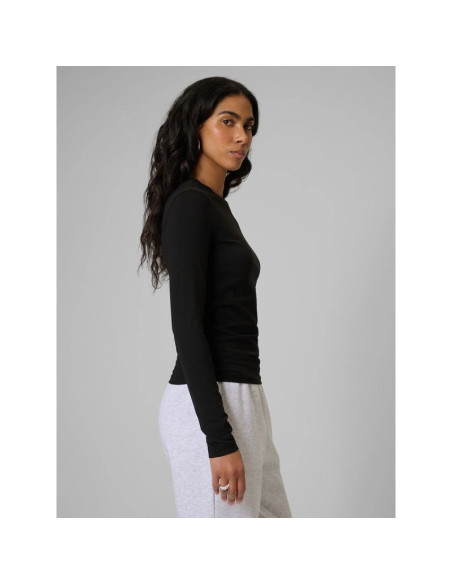 Longsleeve slim gładki damski 4f 4frss26tlonf658-20s