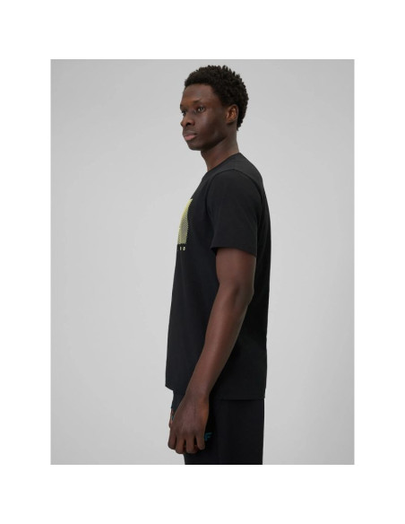 T-shirt regular z nadrukiem męski 4f 4frss26ttshm3991-20s