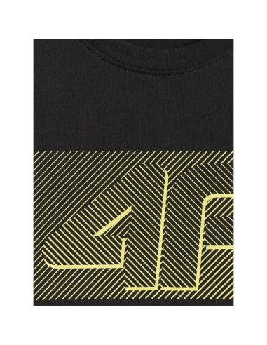 T-shirt regular z nadrukiem męski 4f 4frss26ttshm3991-20s