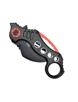 Nóż sck steel claw knives karambit k29 czarno-czerw 2