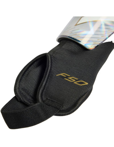 Ochraniacze piłkarskie dla dzieci adidas f50 match szaro-czarne ke5206