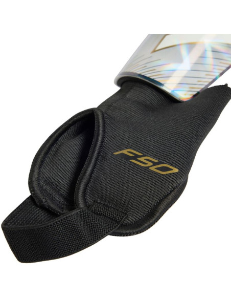 Ochraniacze piłkarskie dla dzieci adidas f50 match szaro-czarne ke5206