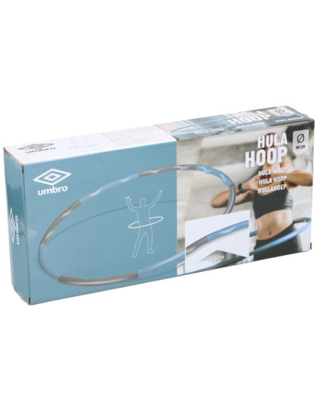 Hula hop z obciążeniem 95cm neoprenowy niebiesko-szary umbro
