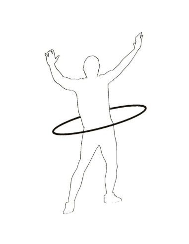 Hula hop z obciążeniem 95cm neoprenowy niebiesko-szary umbro
