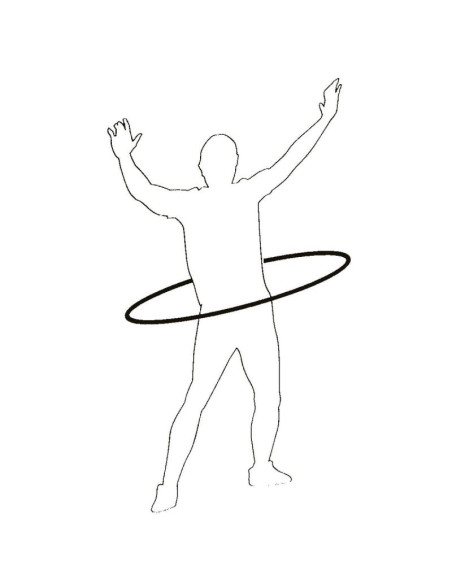Hula hop z obciążeniem 95cm neoprenowy niebiesko-szary umbro