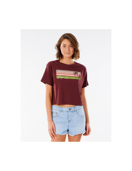 T-shirt rip curl tallows crop tee