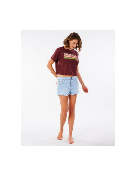 T-shirt rip curl tallows crop tee