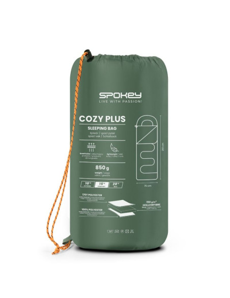 Śpiwór wiosenno-letni typu koperta spokey cozy plus