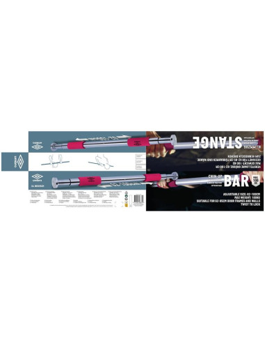 Drążek rozporowy regulacja 62-100cm inox umbro