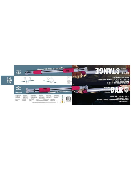 Drążek rozporowy regulacja 62-100cm inox umbro