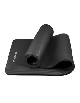 Mata do ćwiczeń wozinsky wnsp-15c 183 x 61 x 1,5 cm gruba mata gimnastyczna do jogi i fitness - czarna 2